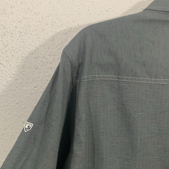 Kuhl Mountain Grown Gray Long Sleeve Gray Button Up Shirt size L - Picture 6 of 13